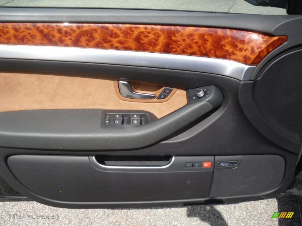2008 Audi A8 4.2 quattro Amaretto Door Panel Photo #48472074