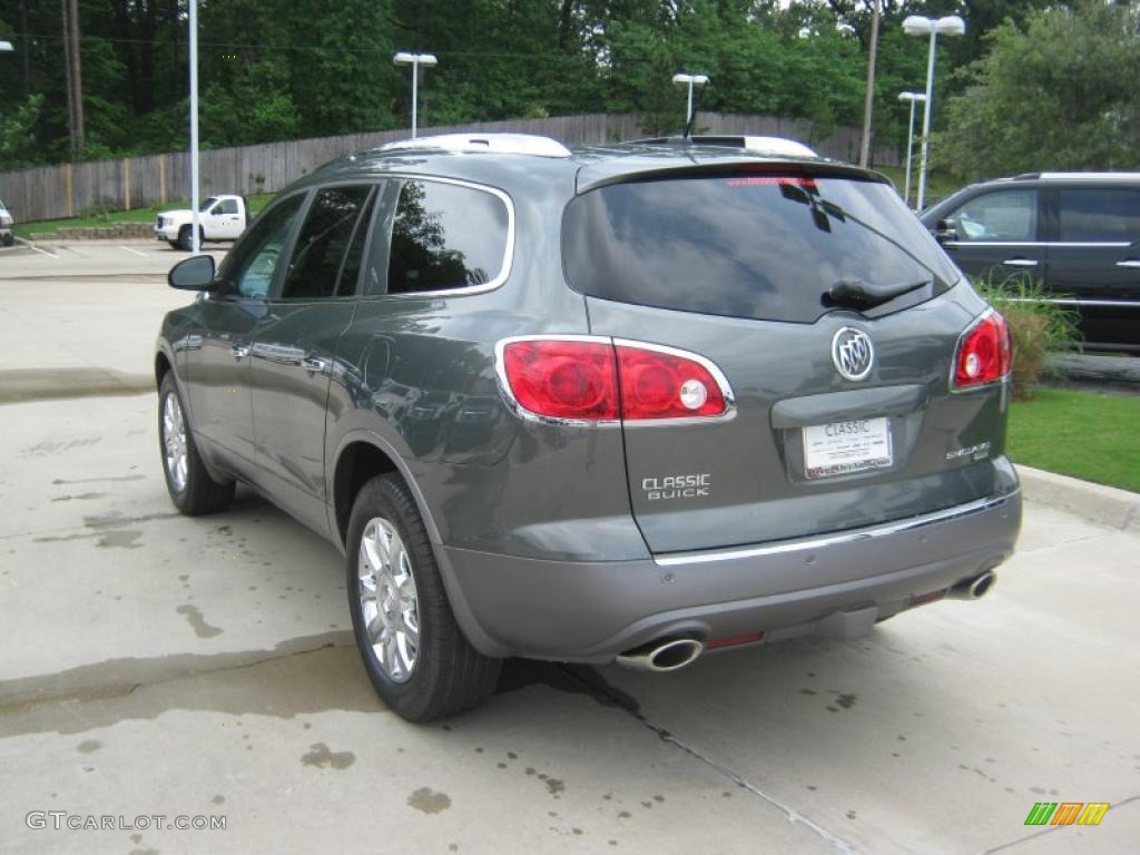 2011 Enclave CXL - Silver Green Metallic / Titanium/Dark Titanium photo #3