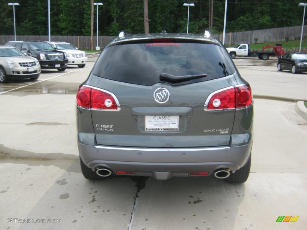 2011 Enclave CXL - Silver Green Metallic / Titanium/Dark Titanium photo #4