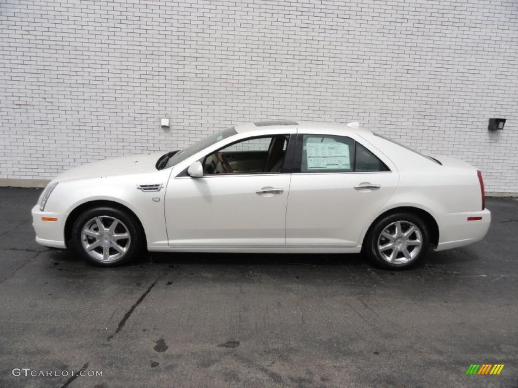 White Diamond Tricoat 2011 Cadillac STS 4 V6 AWD Exterior Photo #48472239