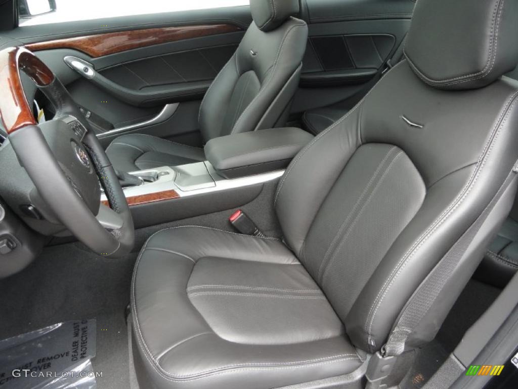 Ebony Interior 2011 Cadillac CTS Coupe Photo #48472977
