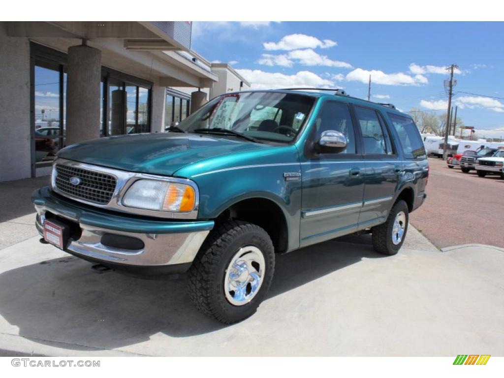 1997 Expedition XLT 4x4 - Pacific Green Metallic / Medium Graphite photo #22