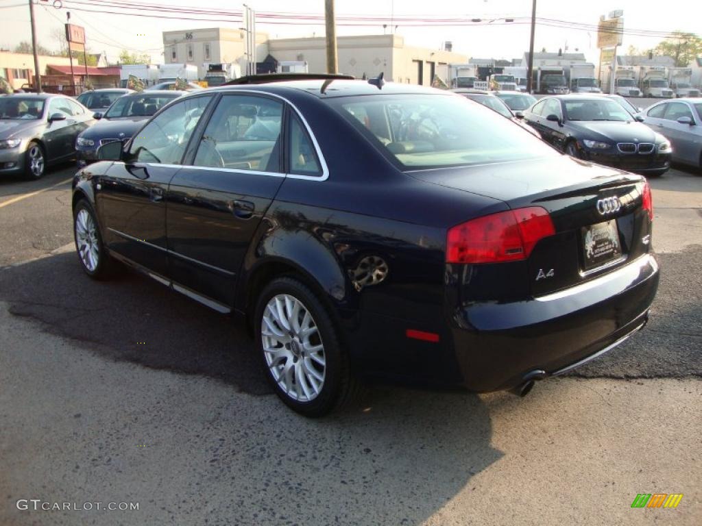 2008 A4 2.0T Special Edition quattro Sedan - Deep Sea Blue Pearl Effect / Beige photo #3