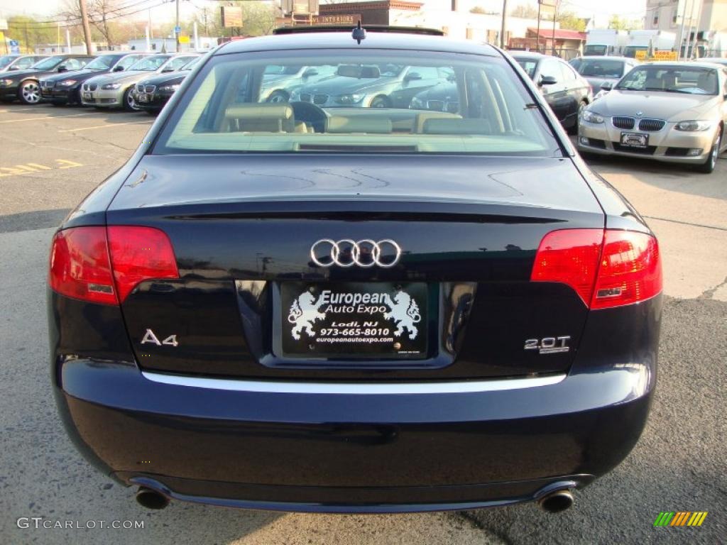 2008 A4 2.0T Special Edition quattro Sedan - Deep Sea Blue Pearl Effect / Beige photo #10