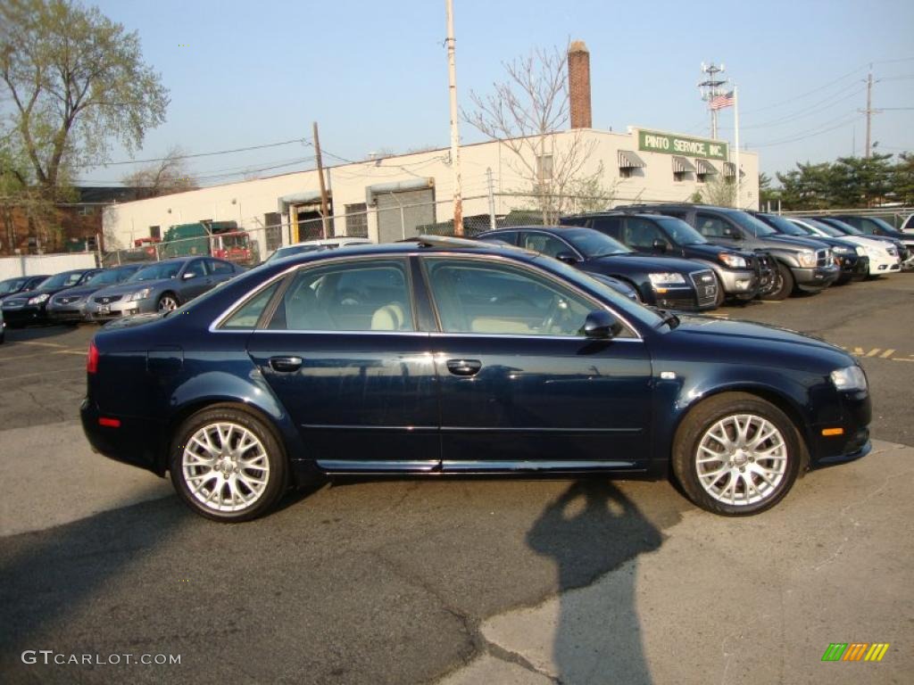 2008 A4 2.0T Special Edition quattro Sedan - Deep Sea Blue Pearl Effect / Beige photo #15