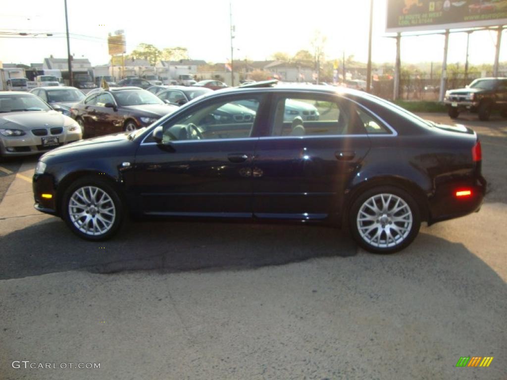 2008 A4 2.0T Special Edition quattro Sedan - Deep Sea Blue Pearl Effect / Beige photo #16