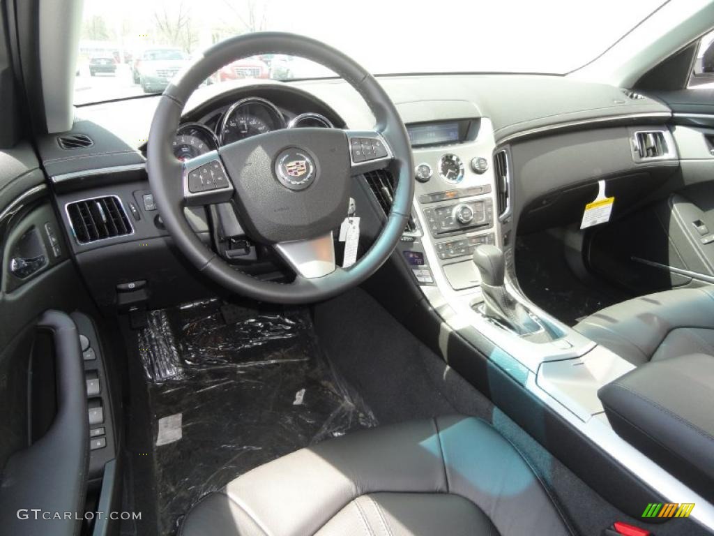 Ebony Interior 2011 Cadillac CTS 4 3.6 AWD Sedan Photo #48473985