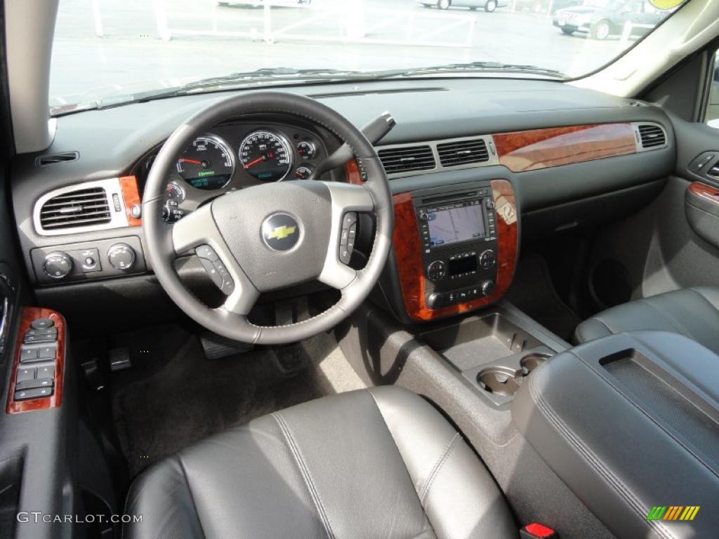 Ebony Interior 2011 Chevrolet Tahoe Hybrid Photo #48474306