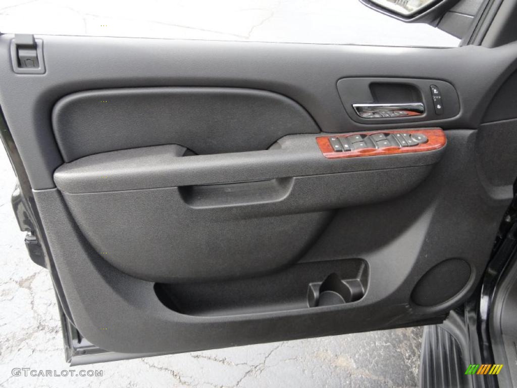 2011 Chevrolet Tahoe Hybrid Ebony Door Panel Photo #48474414