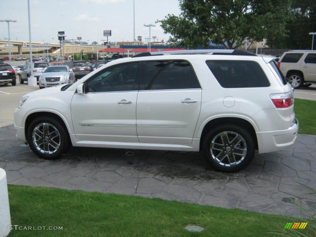 2011 Acadia Denali - White Diamond Tintcoat / Cashmere photo #2
