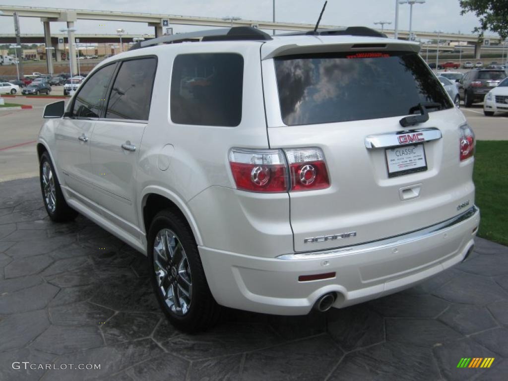 2011 Acadia Denali - White Diamond Tintcoat / Cashmere photo #3