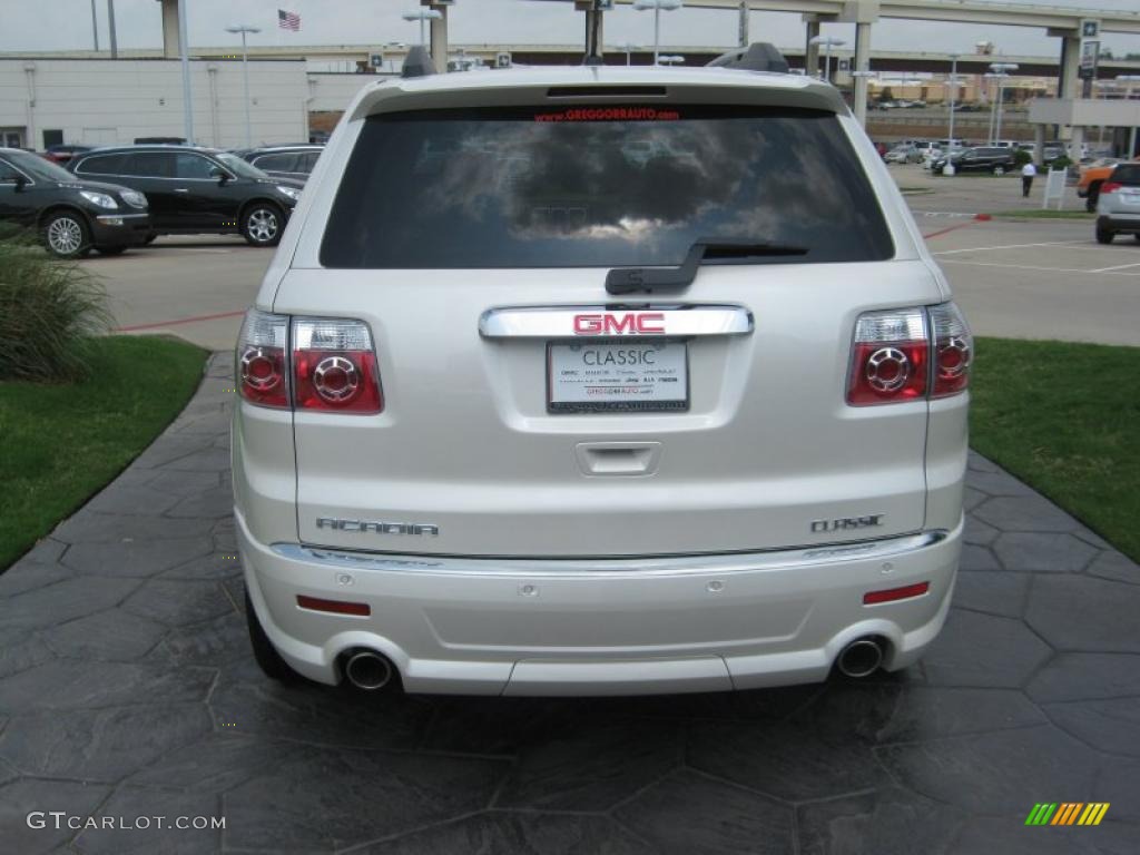 2011 Acadia Denali - White Diamond Tintcoat / Cashmere photo #4