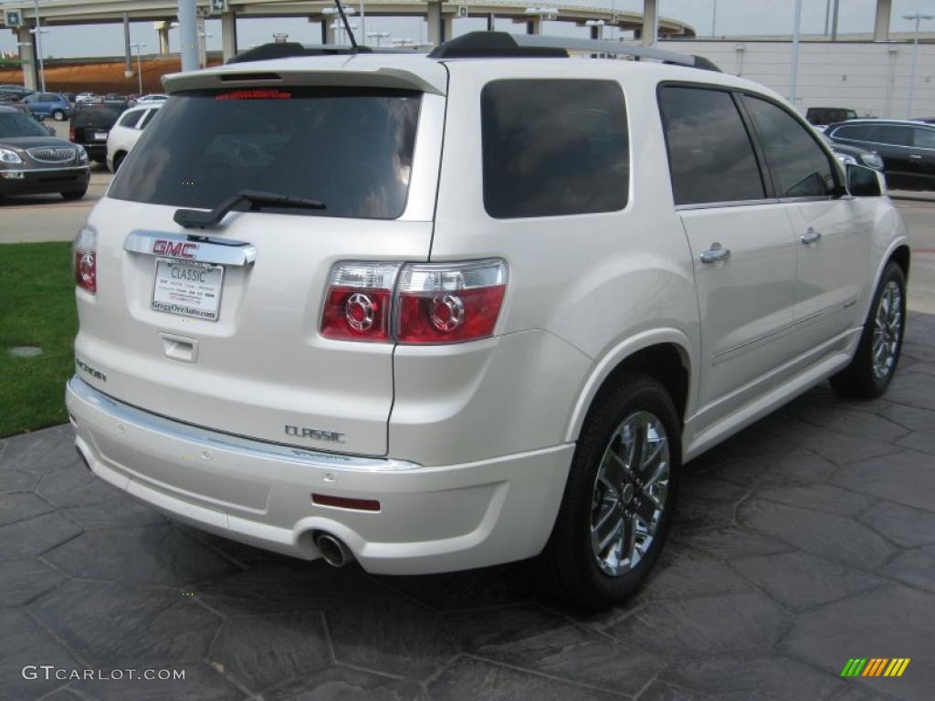 2011 Acadia Denali - White Diamond Tintcoat / Cashmere photo #5