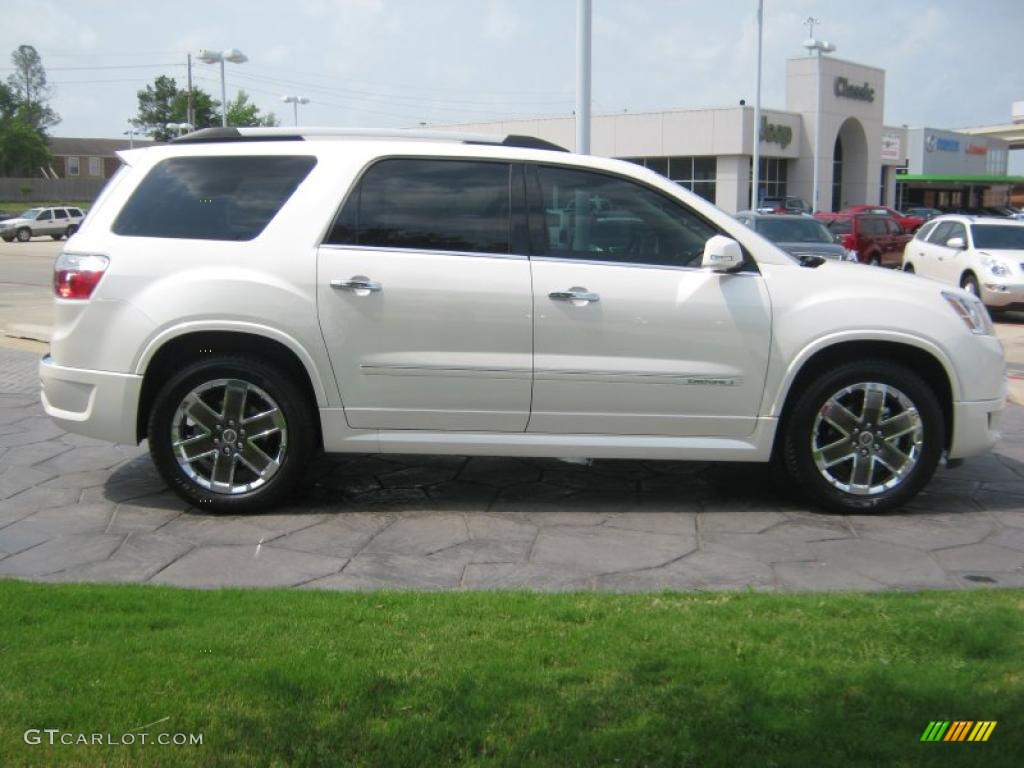 2011 Acadia Denali - White Diamond Tintcoat / Cashmere photo #6