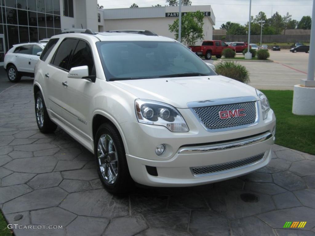 2011 Acadia Denali - White Diamond Tintcoat / Cashmere photo #7