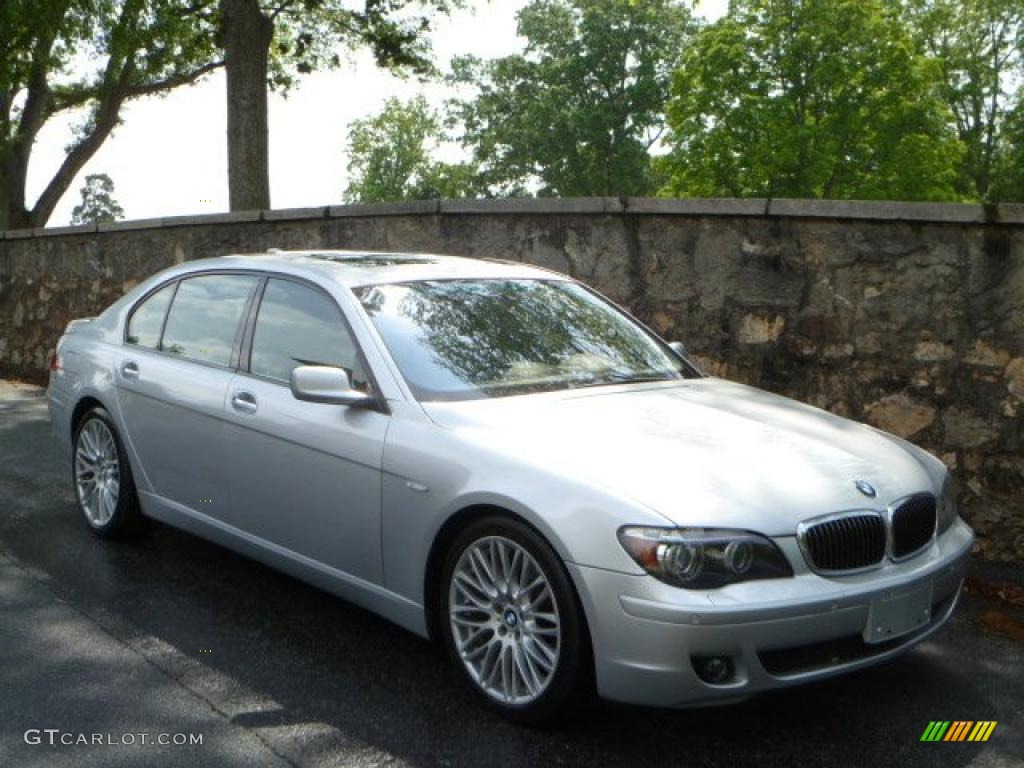 2008 7 Series 750Li Sedan - Titanium Silver Metallic / Black photo #1