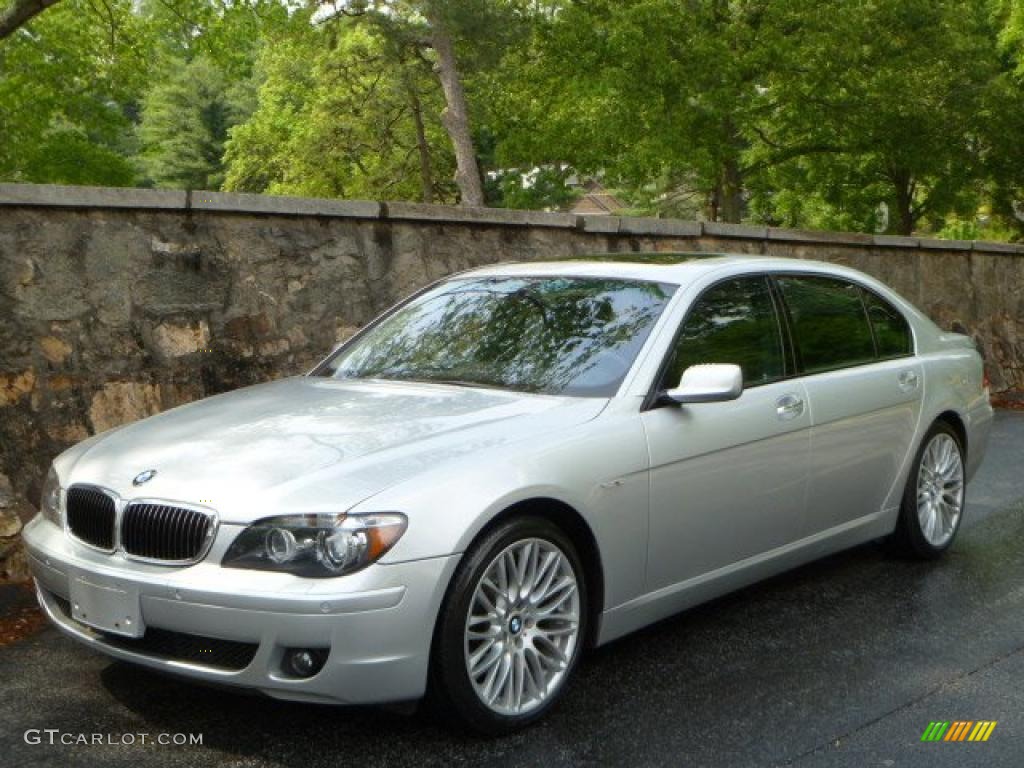 2008 7 Series 750Li Sedan - Titanium Silver Metallic / Black photo #3