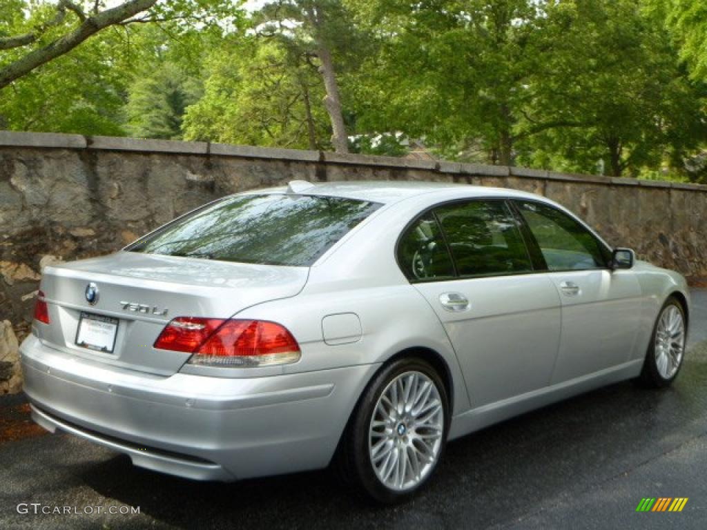 2008 7 Series 750Li Sedan - Titanium Silver Metallic / Black photo #4