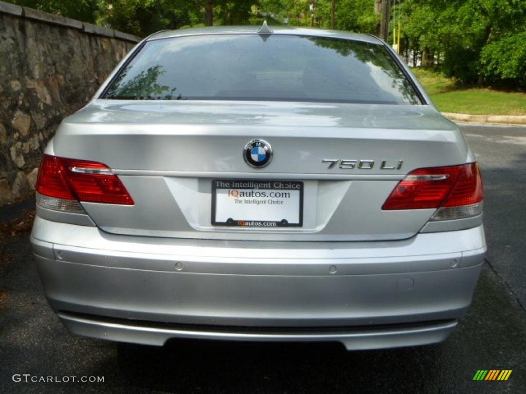 2008 7 Series 750Li Sedan - Titanium Silver Metallic / Black photo #5