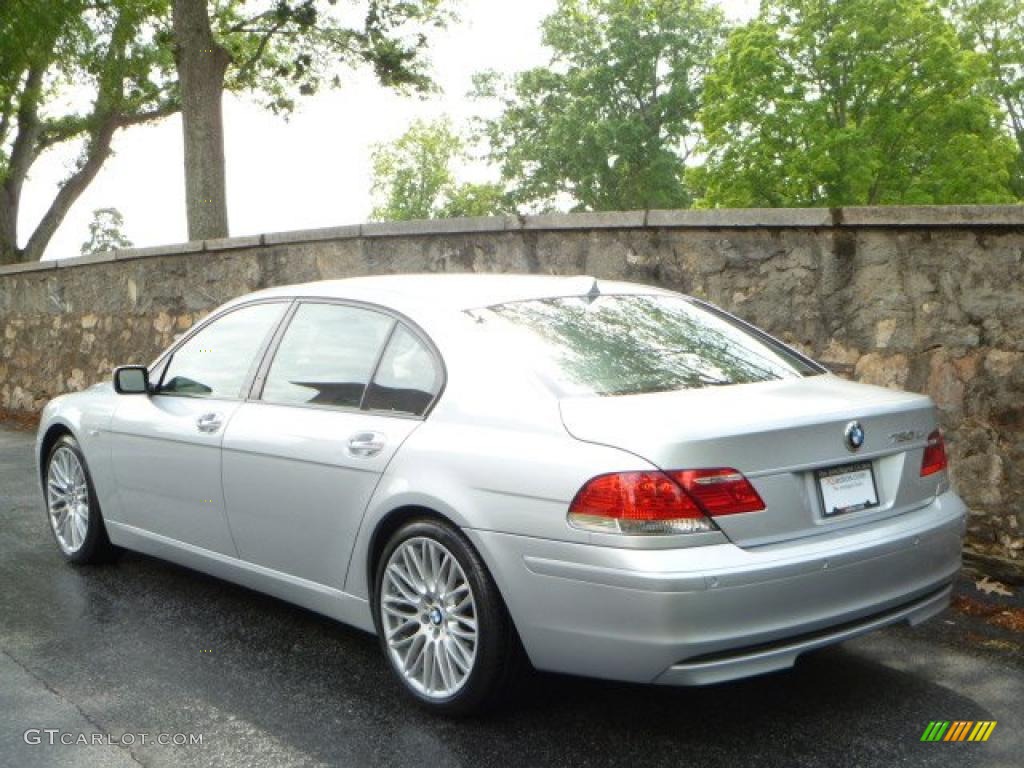 2008 7 Series 750Li Sedan - Titanium Silver Metallic / Black photo #6