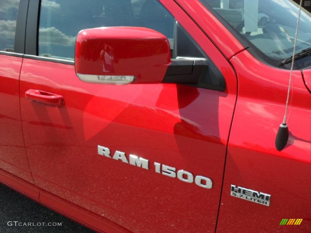 2011 Ram 1500 Sport Quad Cab 4x4 - Flame Red / Dark Slate Gray photo #21