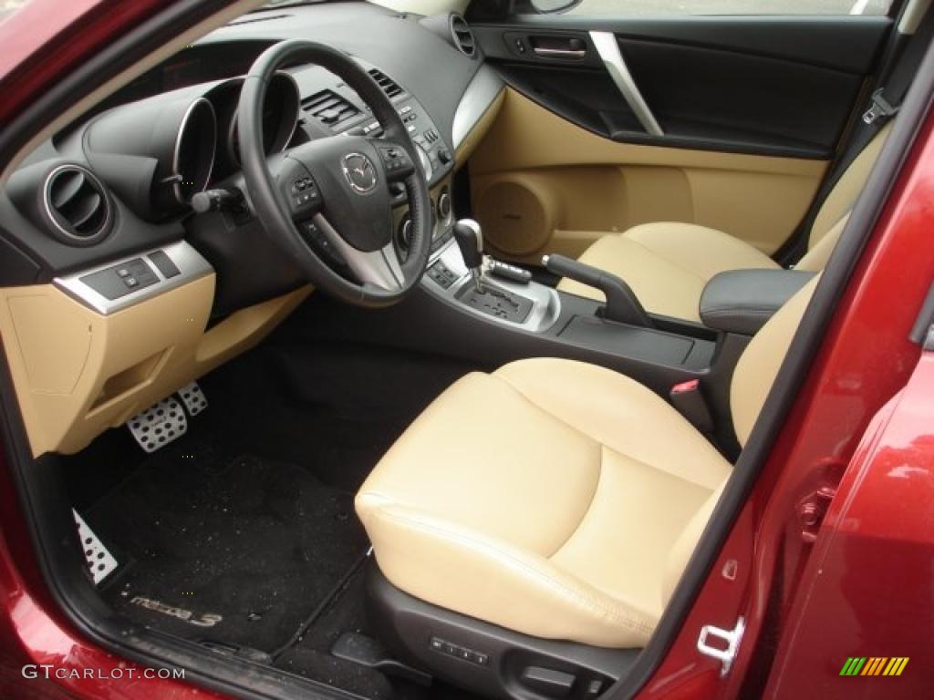 Dune Beige Interior 2010 Mazda MAZDA3 s Sport 4 Door Photo #48475092
