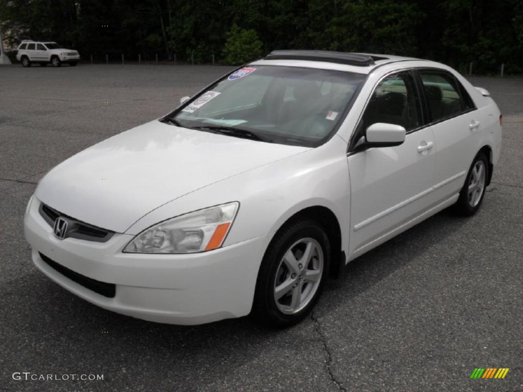 2005 Accord EX Sedan - Taffeta White / Ivory photo #1