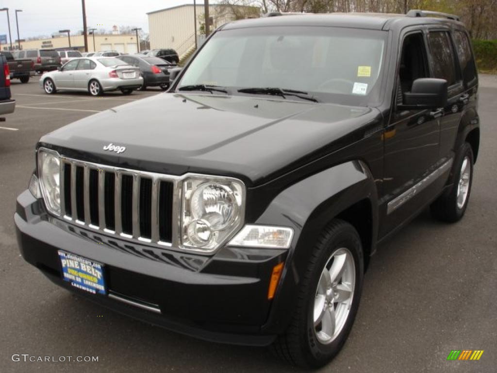 2009 Liberty Limited - Brilliant Black Crystal Pearl / Dark Slate Gray photo #1