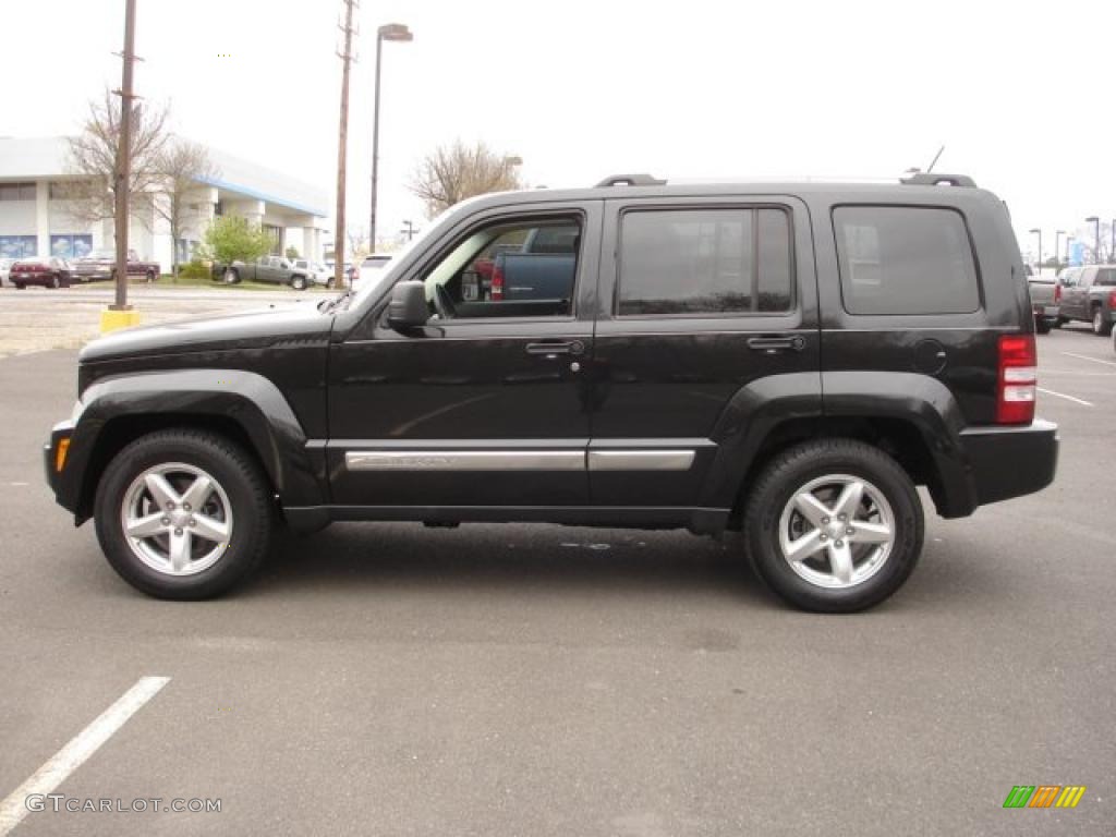 Brilliant Black Crystal Pearl 2009 Jeep Liberty Limited Exterior Photo #48475941