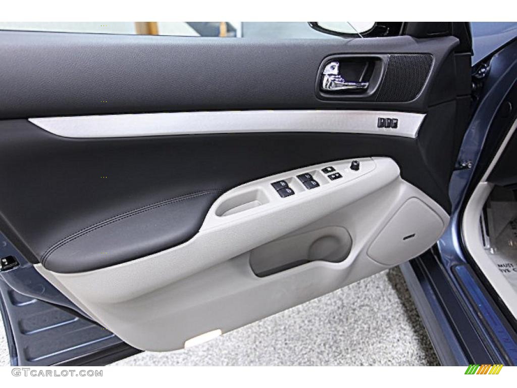 2009 Infiniti G 37 x S Sedan Stone Door Panel Photo #48475968