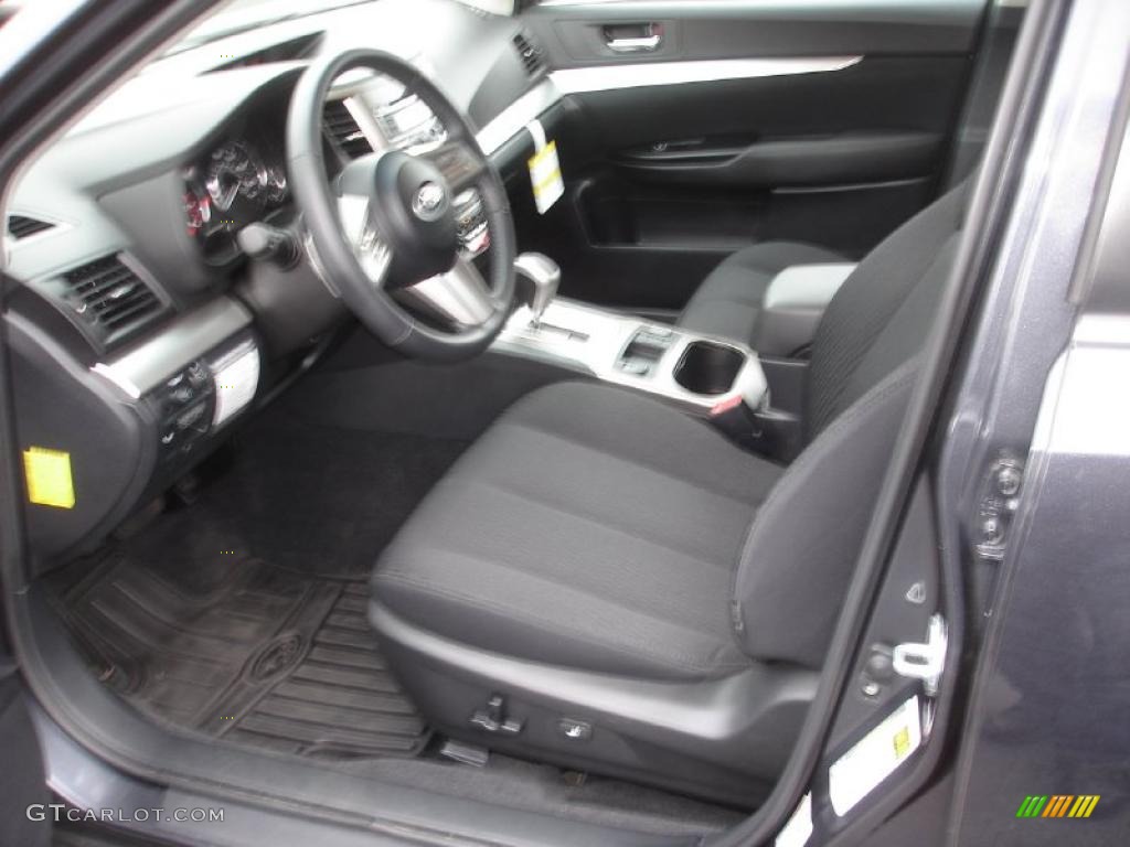 2011 Outback 2.5i Premium Wagon - Graphite Gray Metallic / Off Black photo #10