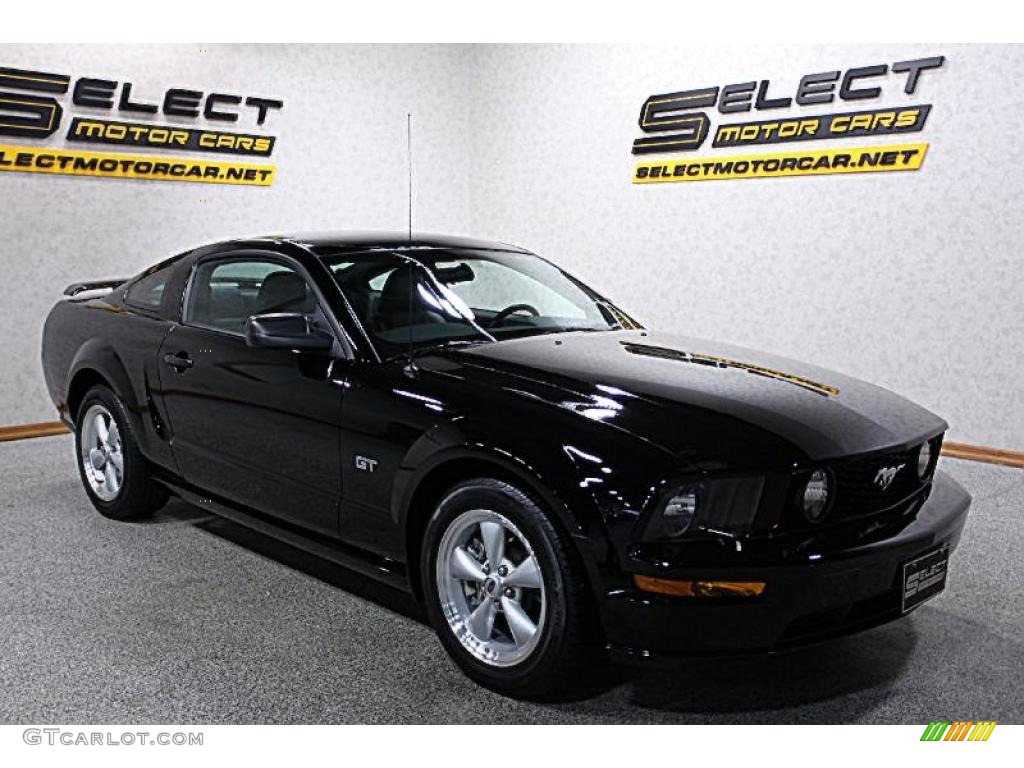 2007 Mustang GT Deluxe Coupe - Black / Dark Charcoal photo #3