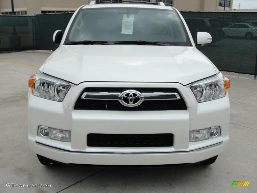 2011 4Runner SR5 - Blizzard White Pearl / Sand Beige Leather photo #7