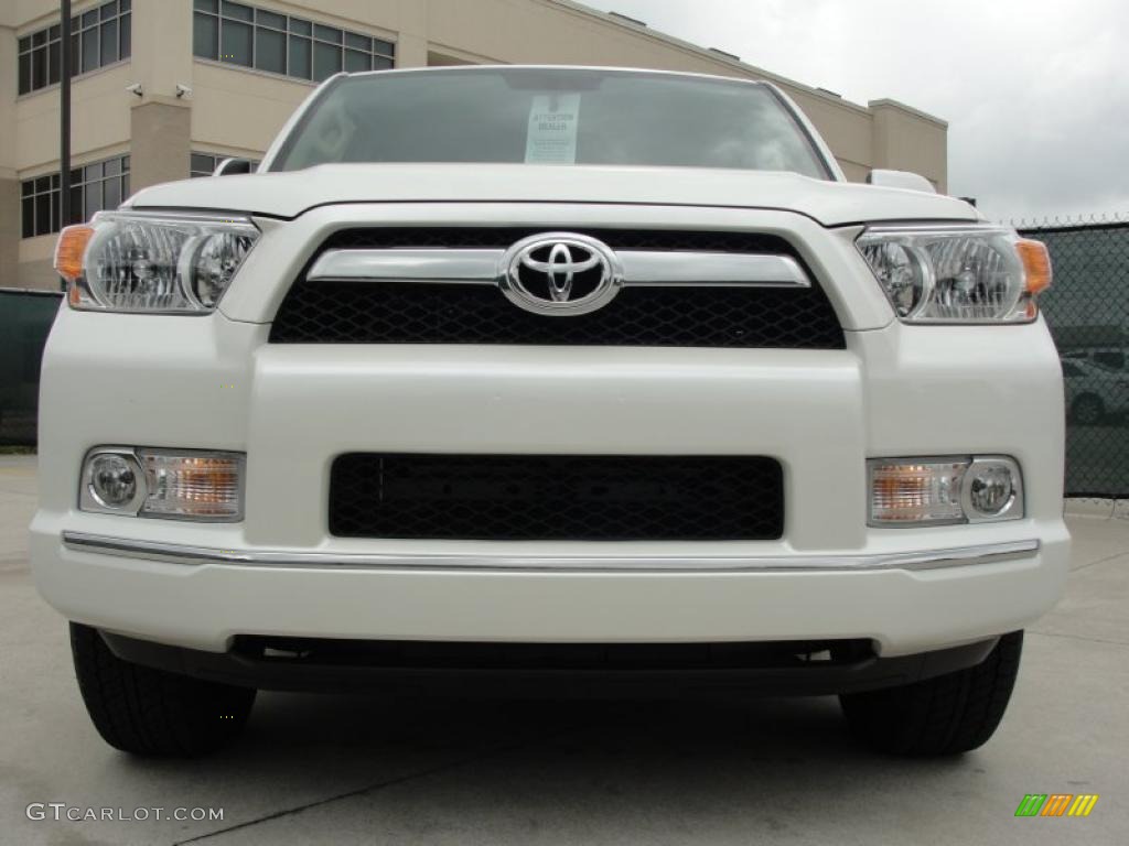 2011 4Runner SR5 - Blizzard White Pearl / Sand Beige Leather photo #8