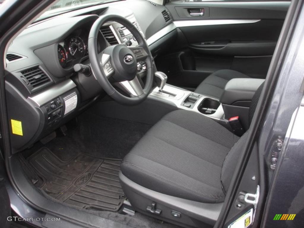 Off Black Interior 2011 Subaru Outback 2.5i Premium Wagon Photo #48476592