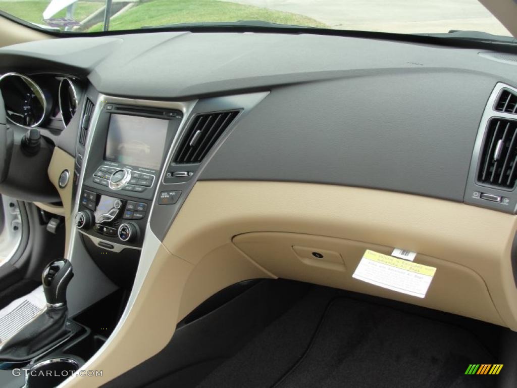 2011 Hyundai Sonata Hybrid Camel Dashboard Photo #48477306