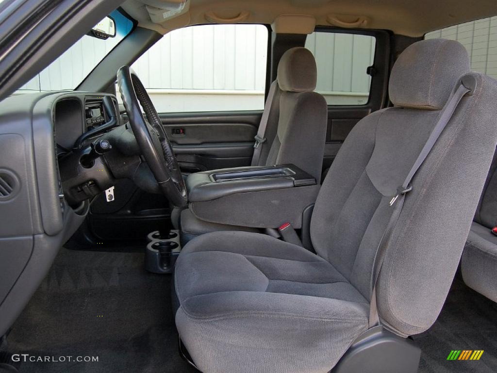 Dark Pewter Interior 2006 GMC Sierra 1500 SLE Extended Cab 4x4 Photo #48477453