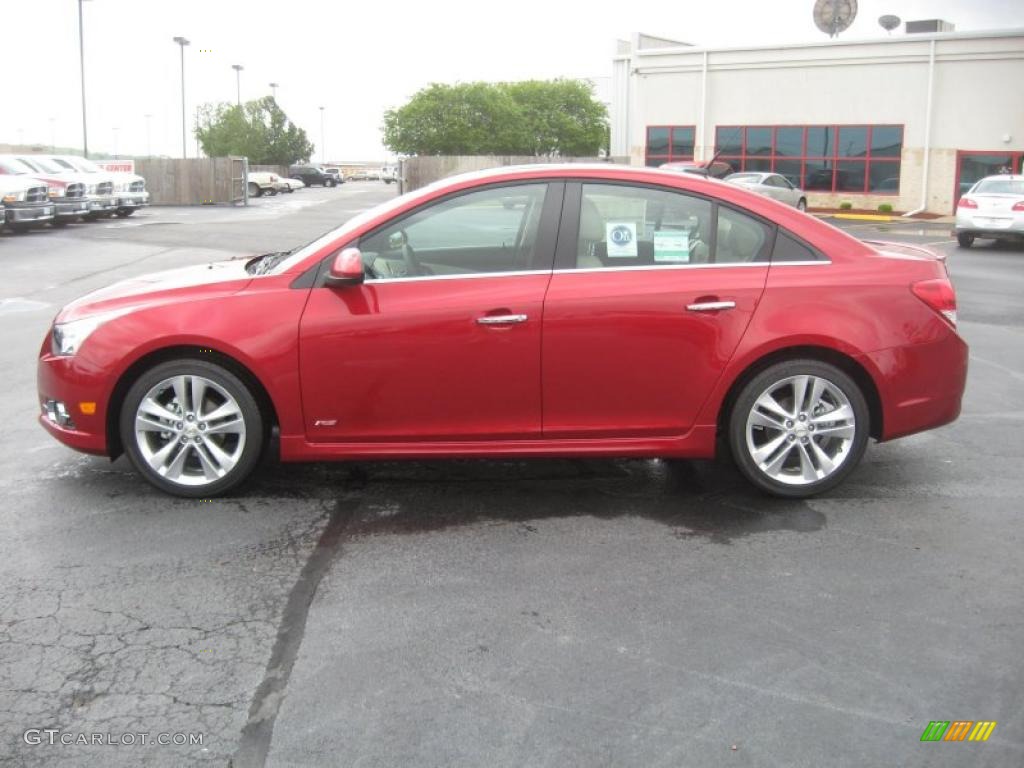 Crystal Red Metallic Tintcoat 2011 Chevrolet Cruze LTZ/RS Exterior Photo #48478722