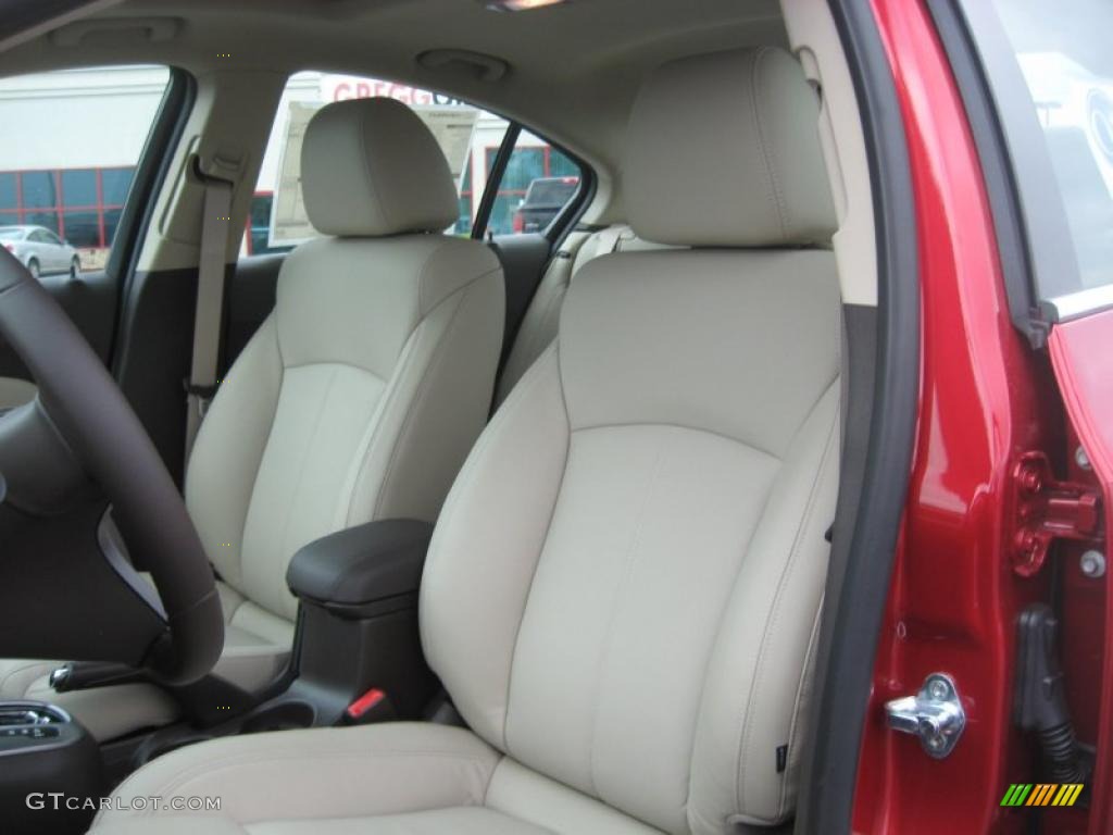 Cocoa/Light Neutral Leather Interior 2011 Chevrolet Cruze LTZ/RS Photo #48478803