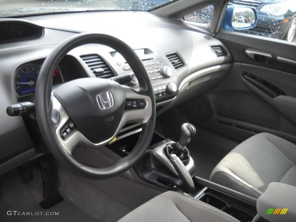 Gray Interior 2008 Honda Civic EX Sedan Photo #48479064