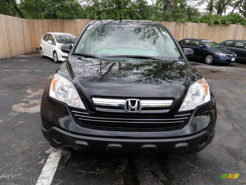 2009 CR-V EX - Crystal Black Pearl / Ivory photo #8