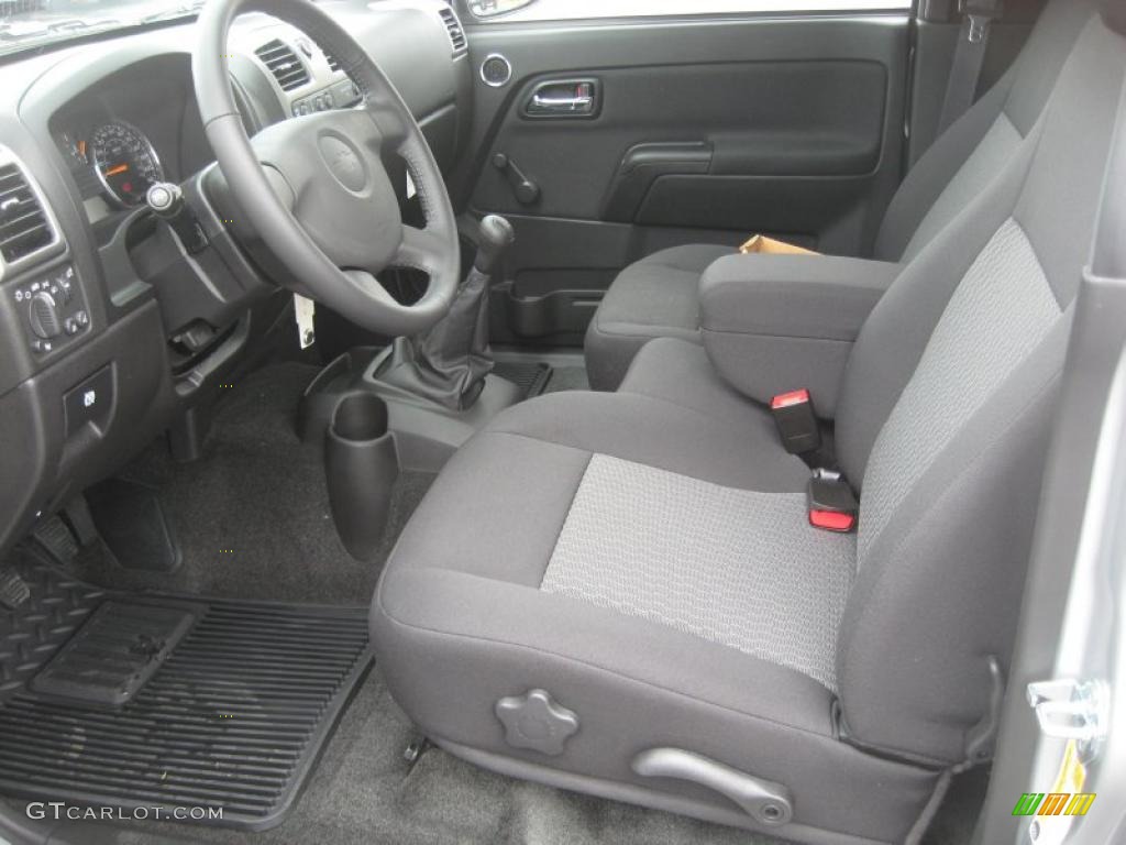 Ebony Interior 2011 Chevrolet Colorado LT Regular Cab 4x4 Photo #48479856
