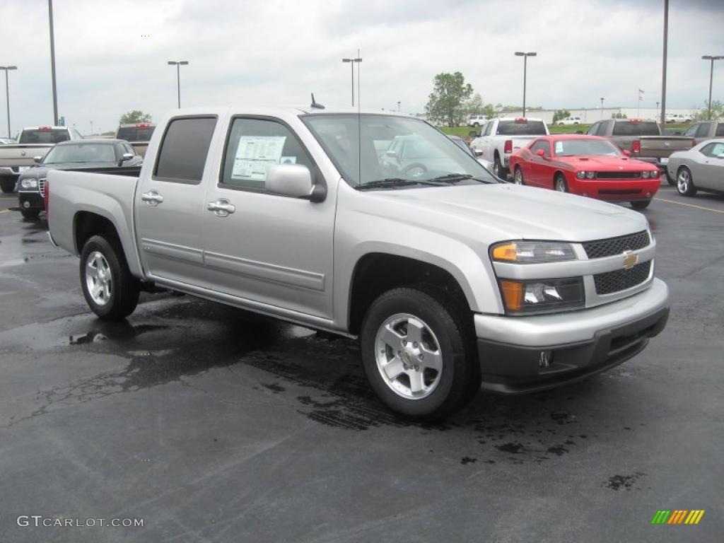 Sheer Silver Metallic 2011 Chevrolet Colorado LT Crew Cab Exterior Photo #48479997