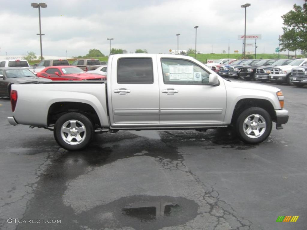 Sheer Silver Metallic 2011 Chevrolet Colorado LT Crew Cab Exterior Photo #48480009
