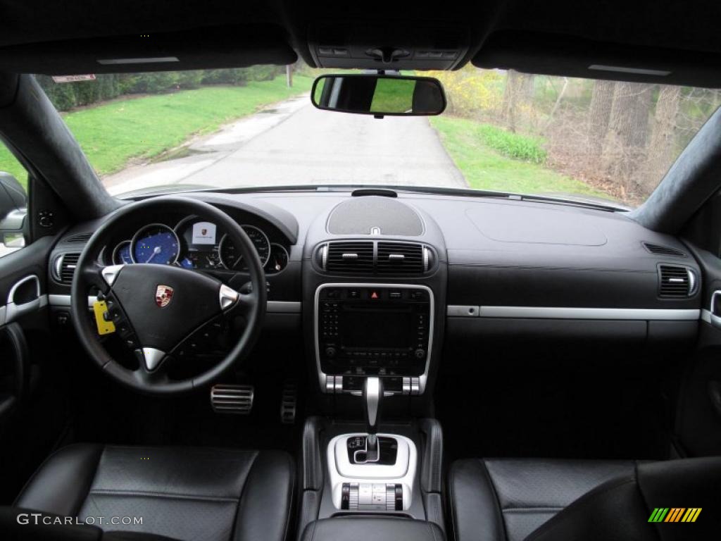 2008 Porsche Cayenne Turbo Black Dashboard Photo #48480267