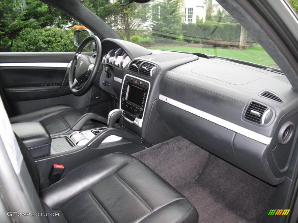 Black Interior 2008 Porsche Cayenne Turbo Photo #48480312