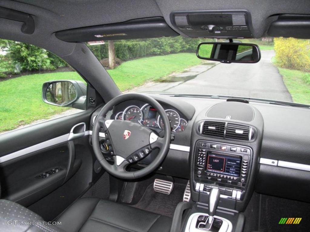 2008 Porsche Cayenne S Black Dashboard Photo #48480576