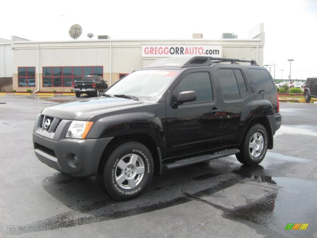 2008 Xterra X - Super Black / Sandstone photo #1