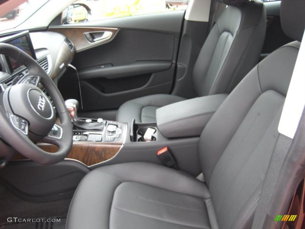 Black Interior 2012 Audi A7 3.0T quattro Premium Photo #48480876