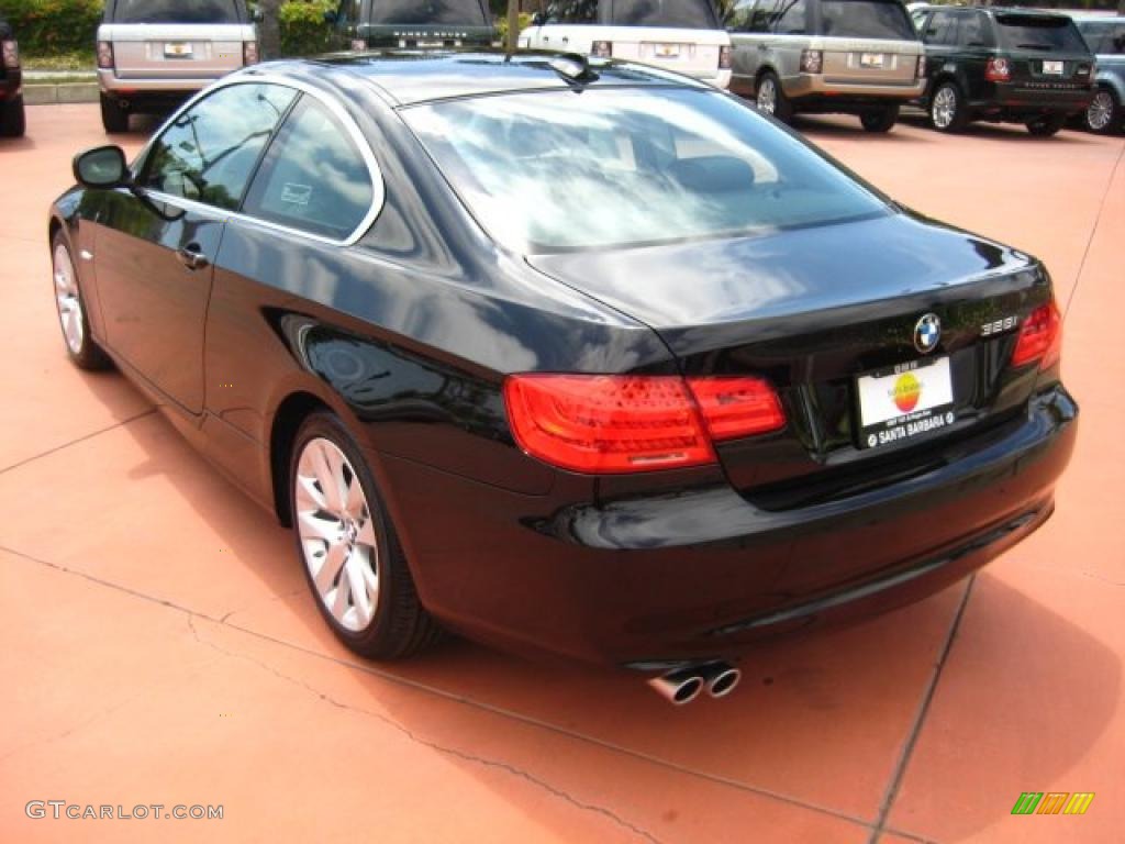 2011 3 Series 328i Coupe - Jet Black / Black photo #3